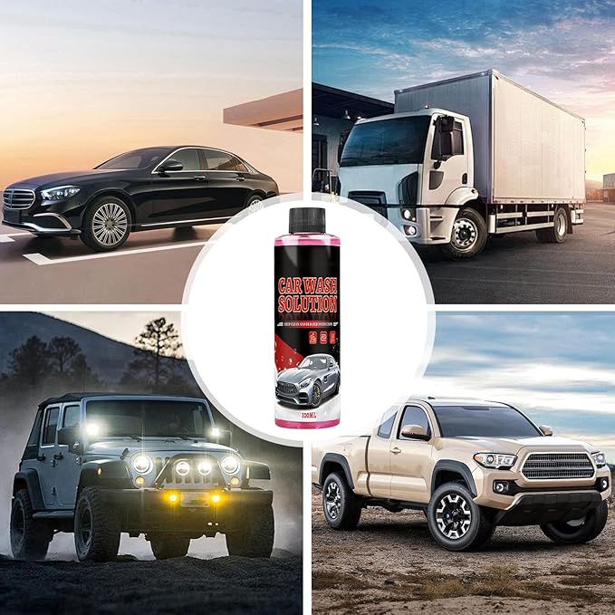Vehicle Wash Soap - 100ml Concentrated Car Wash Soap, Foaming Car Cleaner For Auto Exterior, Eco-Friendly Vehicle Wash Solution For Sedan, Truck, Suv – Multipurpose Car Shampoo & Stain Remover
