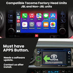 Wireless/Wired Adapter for CarPlay Android Auto Compatible with Toyota Tacoma 2014-2019 Entune 2.0 High Definition Audio High Screen Resolution.