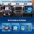 Eonon GMSX6S2 Car Stereo for Chevy Chevrolet Silverado/GMC Sierra 2014-2018, 2015 Silverado Radio CarPlay & Android Auto Head Unit, 10.1" QLED Car Radio with Bluetooth, SWC, 6+64GB -(QCM6225-AD)