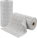 Ferdilan 80 Pack Microfiber Cleaning Cloth Roll,Lint Free Rags Paper Towels & Tear Away Reusable Towels,Washable Shop Rags,Wash Cloths Dish Rags(12" x 12") for Car Kitchen Window Garage-Light Gray