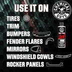 Chemical Guys Tire And Trim Gel For Plastic And Rubber, Restores Faded Tires, Trim, And Bumpers, Enhances Shine And Protection, Safe For Cars, Trucks, SUVs, Motorcycles, RVs & More, 16 Fl Oz