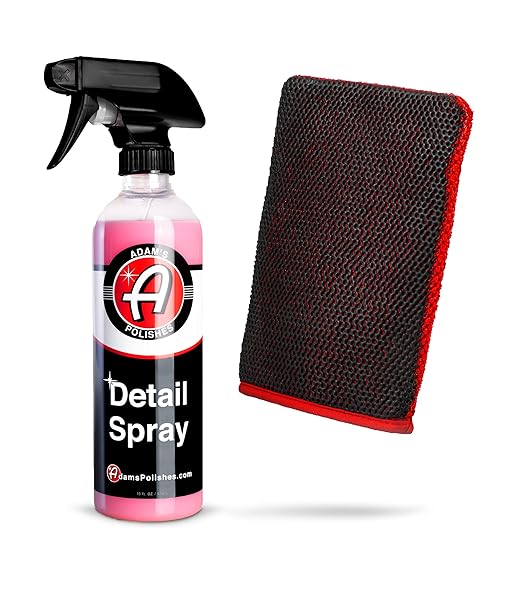 Adam's Polishes Clay Mitt - Medium Grade Clay Bar Infused Mitt | Car Detailing Glove Quickly Removes Debris from Your Paint, Glass, Wheels, & More