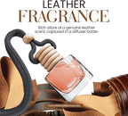 Leather Musk Car Air Freshener | Hanging Car Freshener with Vent Clip | New Car Fragrance, Slow-Release Aroma Technology, Adjustable Scent Intensity | Premium Interior Accessories by Perfa