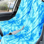 Hahafelt 1 Pack Car Seat Towel Covers with Storage Bag, 63 x 32 Inch Universal Non Slip Waterproof Sweat Protector for Car Truck, Gym Swimming Running, Machine Washable (Blue Tie Dye)