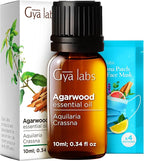 100% Pure Agarwood Essential Oil - 0.34 Fl Oz - Agarwood Oil for Hair, Skin, Diffuser, Aromatherapy & DIY Candle Making Scent