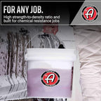 Adam's Polishes Wash Bucket (3.5 Gallon Bucket + Grit Guard) - Car Detailing Tool for Car Washing & Garage Storage | Stores Car Wash Soap, Foam Cannon, Foam Gun, Microfiber Towels & More