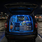 Alpena MAX LED Light Strip Starter Kit – EZ-Link Modular 12V Plug-and-Play Lighting for Cars & Trucks, Interior/Exterior Stick-On Light Bars, 2×12” Weatherproof Strips, Blue