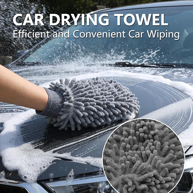 10PCS Wheel Cleaning Brush Kit,Wheel Cleaner Brush, Microfiber Cleaning Cloth,Soft Bristle Rim Brush,Tire Polishing Application Pad,Drying Towel.Tire Cleaning Brush Kit for Trucks, Cars, RVs