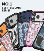 CASETiFY Impact iPhone 17 Pro Case [Slim/Compatible with Magsafe / 8.2 ft. 4X Military Grade Drop Protection] - Nightie - Clear Black