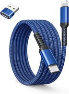 Basesailor USB C to Lightning Charger Cable 6.6ft with USB A Adapter,iOS Type C Power Delivery PD Fast Charging Cord for iPhone 11 12 13 14 Mini Pro Max,SE,iPad 8th 9th Generation