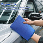 Clay Mitt Auto Detailing 4 Pack, Fine Grade Microfiber Car Clay Bar Mitt, DIY Detail Tool & Kit Car Detailing Alternative (Blue)