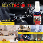 Scent Bomb Air Freshener Spray, Long-Lasting Odor Eliminator - Effective Deodorizer for Home & Car, Fresh Room Spray for Kitchen, Bathroom & Smell Neutralizer - 1 oz Pack of 4, Love Potion Scent