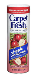 Carpet Fresh Rug and Room Deodorizer with Baking Soda, Cinnamon Apple Fragrance, 14 OZ [12-Pack]