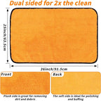 6PCS Microfiber Towels for Cars 36x25 Inch Microfiber Cleaning Cloths Bulk Soft Car Detailng Towel Cloths 450 GSM Detailing Buffing Quick Drying Towel Polishing Waxing Auto Detailing Towel Cloth