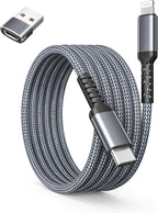 Basesailor iPhone 14 13 Pro Max Charger Cable 10FT,USB C to Lightning Cable with USB A Adapter,Fast Car Charging Power Cord for Apple 12 11 Plus XS XR 8 7 6 Plus 5 SE,iPad 9 9th 8 8th Generation