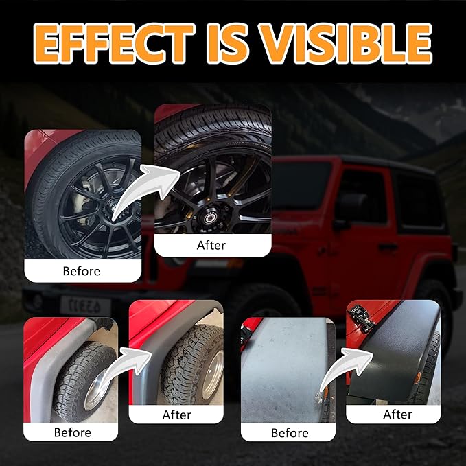 Ultimate Car Plastic and Trim Restorer – Back to Black Restores Faded Trim, UV Protection, Long-Lasting Ceramic Coating, Non-Greasy Formula for Interior and Exterior