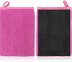2 PCS Clay Mitt, Scratch-Free Microfiber Clay Bar Alternative Mitt Car Detailing Glove, Car Cleaning & Polishing Tool Clay Eraser Mitt for Paint Glass Wheels, Car Accessories (Purple)