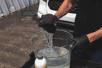 The Rag Company - Ultra Safe Sponge - Latest Foam Technology Safe for All Types of Paint and Wheel Finishes - Easy-to-Hold Ergonomic Grip for Wash Bucket and Rinseless Washing - Dark Grey
