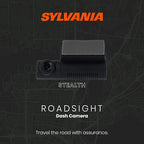 SYLVANIA - Roadsight Stealth Dash Camera - 140 Degree View, HD 1440p, 16GB SD Memory Card Included, Loop Recording, G-Sensor, Screenless, Parking Mode, GPS, Mobile App, Taxi, Truck, Car