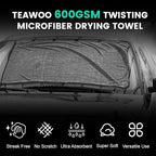 TEAWOO 16-Pack Bulk Microfiber Towels for Cars, Super Absorbent Car Drying Towel, Extra Large Car Towel (600GSM, 24" x 35")