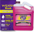 Wizards Car Wash - Super Concentrated Car Wash Soap - No Salt Biodegradable Car Wash Soap With Thick Foam - Exterior Care Products For Marine Use - Foam Cannon Soap For Car Washing Supplies - 1 Gallon