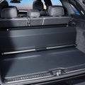 Car Trunk Organizer, Leather Trunk Organizer with LED Light Car Storage Box with Lid and Push-pull Handle Organizer Trunk Storage for SUV, Trunk, Minivan (Black, 40.5 x 11.4 x 12.2in)