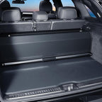 Car Trunk Organizer, Leather Trunk Organizer with LED Light Car Storage Box with Lid and Push-pull Handle Organizer Trunk Storage for SUV, Trunk, Minivan (Black, 40.5 x 11.4 x 12.2in)