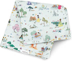 Milk Snob Disney Enchanted Kingdoms Baby Girl Swaddle Blanket, Soft Receiving, Security Bed and Play Blanket, Toddler and Infant Baby Bedding Registry and Shower Gifts, Newborn Essentials, 35x35