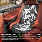 Siivton Car Seat Protector for Child Car Seat,Waterproof Car Seat Cover with Thick Padding, Non-Slip Backing, Protects Fabric & Leather Seats, 2 Mesh Storage Pockets(Cow Print)
