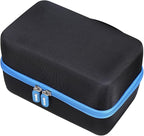 Aproca Case Compatible with EYYA Handheld Cordless Car Vacuum Cleaner, Portable Storage Hard Bag for Accessories - Black with Blue Zipper (Case Only)