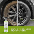 Wheel Cleaner – Full Spectrum Formula for Wheels, Rims, and Tire Sidewalls | Removes Dirt, Grease, Grime, and Brake Dust | Quick, Effective, and Safe for All Wheel Types (16 Fl Oz (Pack of 1))