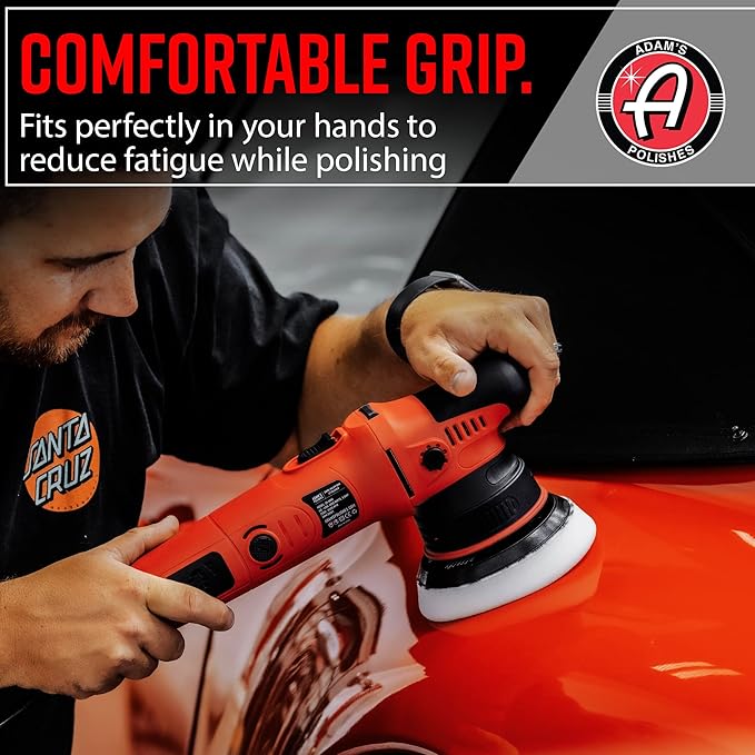 Adam's Polishes 9mm Dual Action Car Polisher (Polishing Kit) - Buffer Car Scratch Remover for Car Detailing | Includes Polish, Compound & Pads