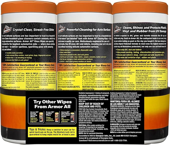 Armor All Wipes Car Interior Cleaning Pack