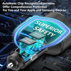 Car Charger USB C, Rombica 6 Port 120W USB-C&USB-A Car Power Cigarette Lighter Adapter Dual 45W PD/QC Multiport Type C Fast Charger for iPhone 17 17 Pro Max 16 15 14 13 12 11/Galaxy S26 S25/Pixel/iPad