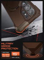 SUPCASE for Samsung Galaxy S26 Ultra Case with Kickstand (Unicorn Beetle Grip), [Wireless Charge Compatible] [Military-Grade Protection] Heavy-Duty Magnetic Phone Case for S26 Ultra 6.9 Inch, Brown