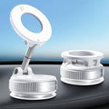 Vacuum Magnetic Phone Holder for Car 360° Adjustable Magsafe Car Mount - Compatible All Smart Device Phone Mount, Secure GPS & Call, Magsafe Accessories & Car Stuff (White)