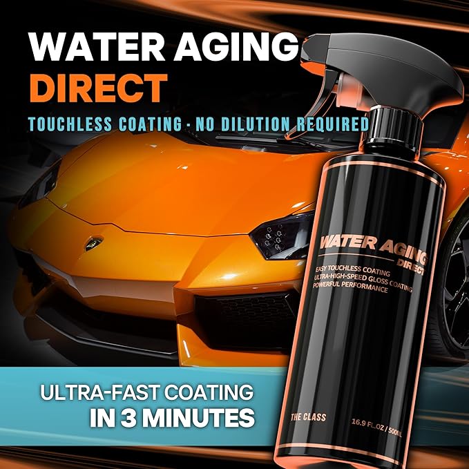 Water Aging Direct Super Easy Touchless Spray On Rinse Off SiO2 Wet Coat, Ceramic Coating Sealant for Deep Gloss and Hydrophobic Protection on Paint, Wheels and Glass 16.9 fl oz