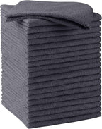HOMEXCEL Grey Microfiber Cleaning Cloths, 20 Pack Cleaning Rags - Lint Free & Scratch-Free Microfiber Towels for Cars, House & Kitchen, Absorbent Cleaning Towels, 11.5 x 11.5 Inch