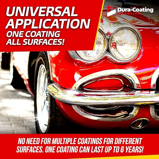 DURA-COATING TECHNOLOGY, Graph-X6-10H Graphene Coating, Ceramic Nano Coating for Car Detailing, Maximum Shine & Longevity, 6 Years of Car Protection - 30ml Bottle of Graphene Coating