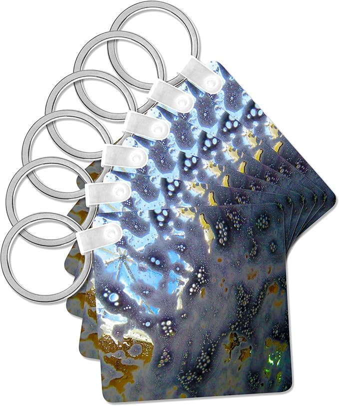 3dRose, Images of a car wash in action from inside the car made metal, Key Chain