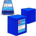 Microfiber Cleaning Towels, Pack of 24, Ultra Soft Plush Washcloth, All Purpose Premium Microfiber Detailing Cleaning Cloths Reusable Shop Towels (16" x 16", Royal Blue)