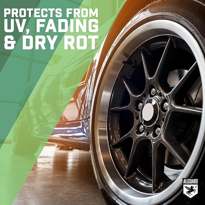 Tire GSS – XiO2™ Tire Shine Spray with Graphene Forms Tri-Molecular Bond to Rubber – Water-Resistant, Long-Lasting Protection – Satin Black Finish – Easy, No-Sling Application