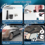 PARAROSE Car Detailing Cleaning Gun,Car Detailing Kit Interior Cleaner,High Pressure Blower Gun,Car Detailing Tools for Car Quickly Blasts Dirt and Dust Works with Air (Silver)