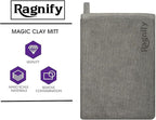 Pack of 2 Clay Mitt Auto Detailing Medium Grade Clay Bar Alternative Mitt for Flawless Removal of Surface Bonded Micro Contaminant (Gray)