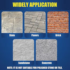 Super Wet Look Stone Sealer-1 Gallon, Durable & Long-Lasting Protection with High Gloss Finsh, Stain Proof, Against Water Damage & Dissolved Salts Natural Stone Sealer for Sandstone, Driveways