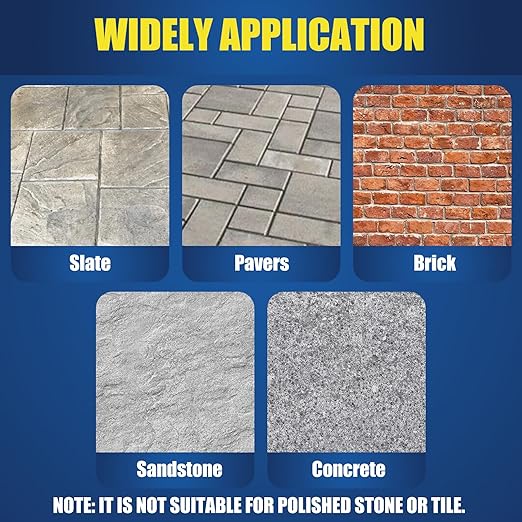 Super Wet Look Stone Sealer-2 Gallon, Durable & Long-Lasting Protection with High Gloss Finsh, Stain Proof, Against Water Damage & Dissolved Salts Natural Stone Sealer for Sandstone, Driveways