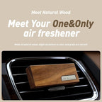 4 Packs Citrus Scented Natural Wood Vent Clips,【Brighten Cabin Mood】 Odor Refresh Car Scents Air Freshener Refills, Long Lasting Fragrance Diffuser, SUV Essentials Gift for Women