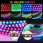 6pcs Golf Cart Underglow LED Strip Lights,Dream Color Golf Cart Lights W/Remote&APP Control Sound Active Music Sync 12V - 80V Input Neon Accent Light Kit Compatible with EZGO Yamaha Club Car