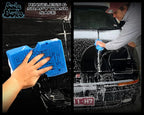 Sudz Budz® Premium Grid Car Wash Sponge 2pc Jumbo/Ergonomic | Anti-Marring Sponge for Soap and Rinseless Washing | Soft, Scratch-Free, Durable Foam. Cross-Cut Sponges for Cleaning and Detailing