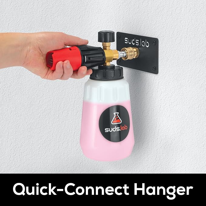 Suds Lab Foam Cannon Mount - Wall Mount Storage for Your Foam Cannon